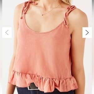 Project Social T Urban Outfitters Fiona Ruffle Tank Top
